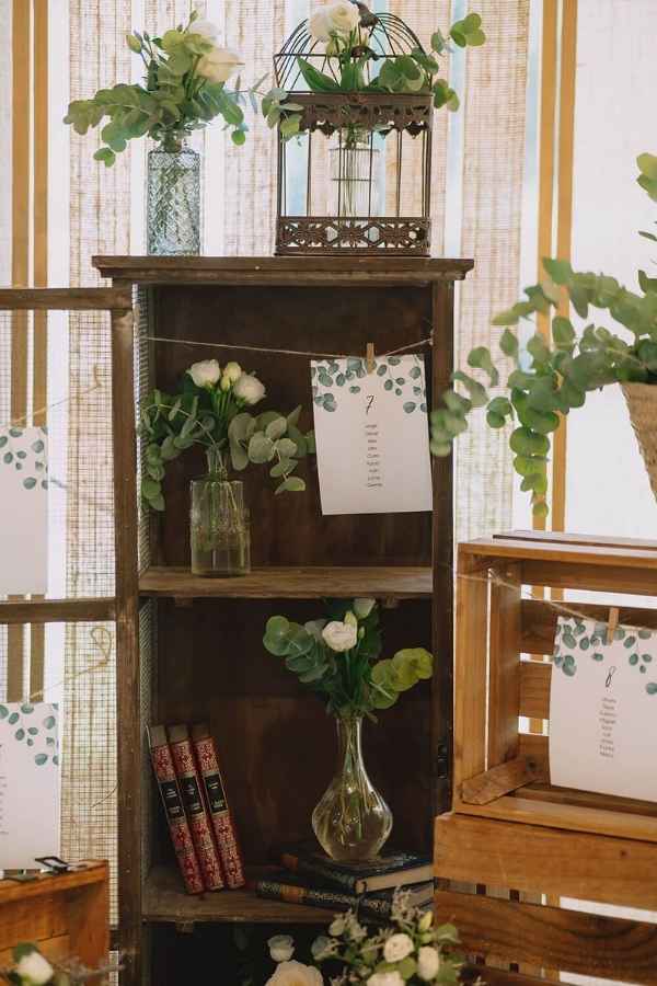 Elegante córner en Finca de bodas en Madrid.