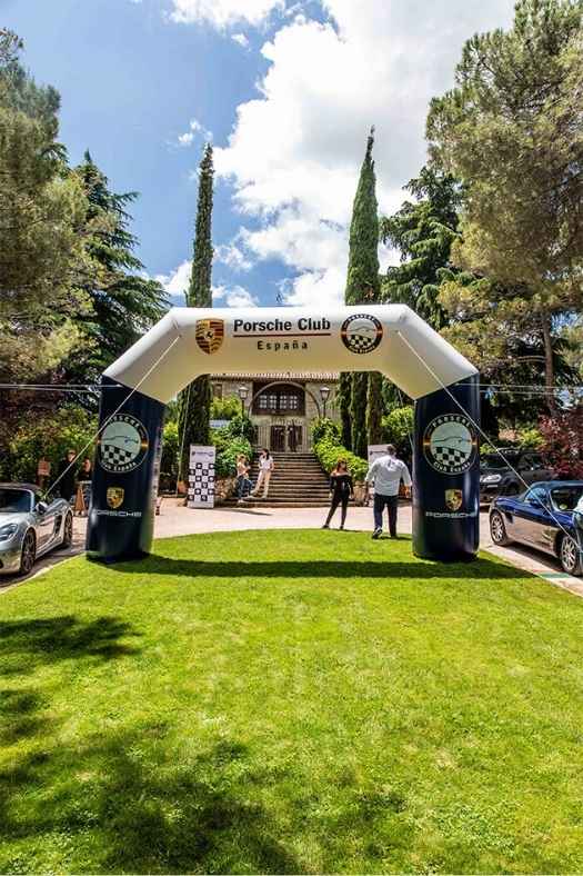 Evento corporativo de Porsche en la finca Torreón de Don Jacinto, un espacio exclusivo para encuentros empresariales en Madrid.