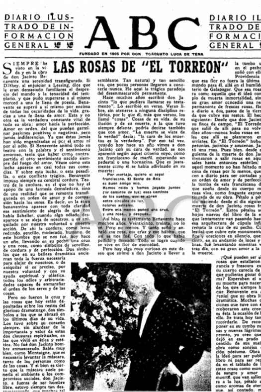 Historia esencia y tradición. Recorte periódico.